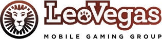 Логотип LeoVegas: голова льва в круге и надпись LeoVegas Mobile Gaming Group